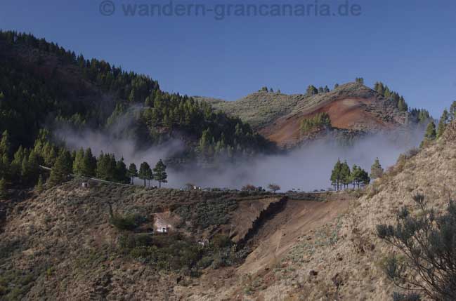 Wolken an der Caldera de los Marteles
